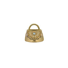 Buckle Up Gold Handbag Charm