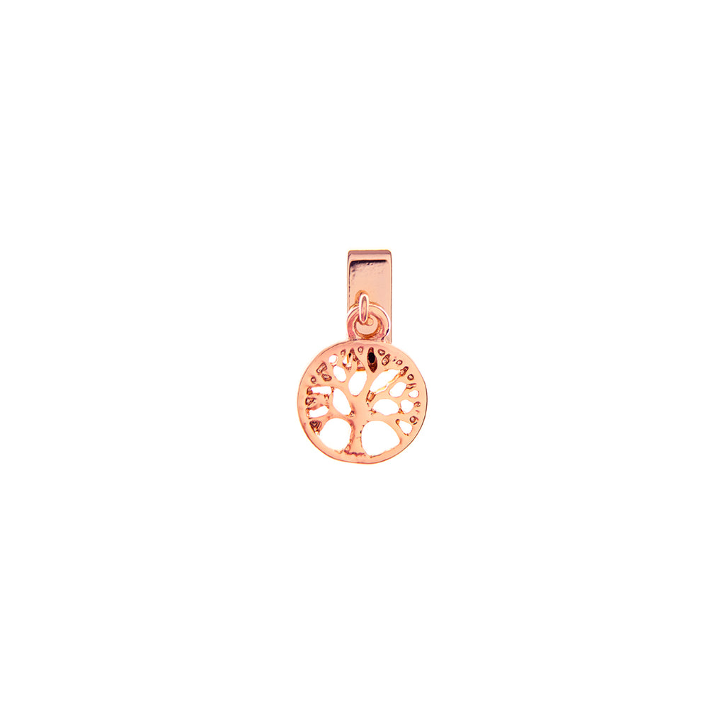 Buckle Up Rose Gold Dangle Tree Of Life Charm