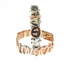 Buckle Up Rose Gold Paw Charm