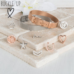 Buckle Up Rose Gold Padlock Charm