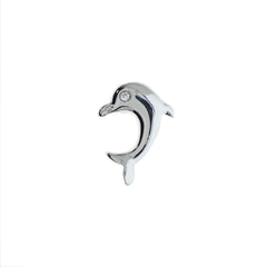 Buckle Up Silver Dolphin Charm