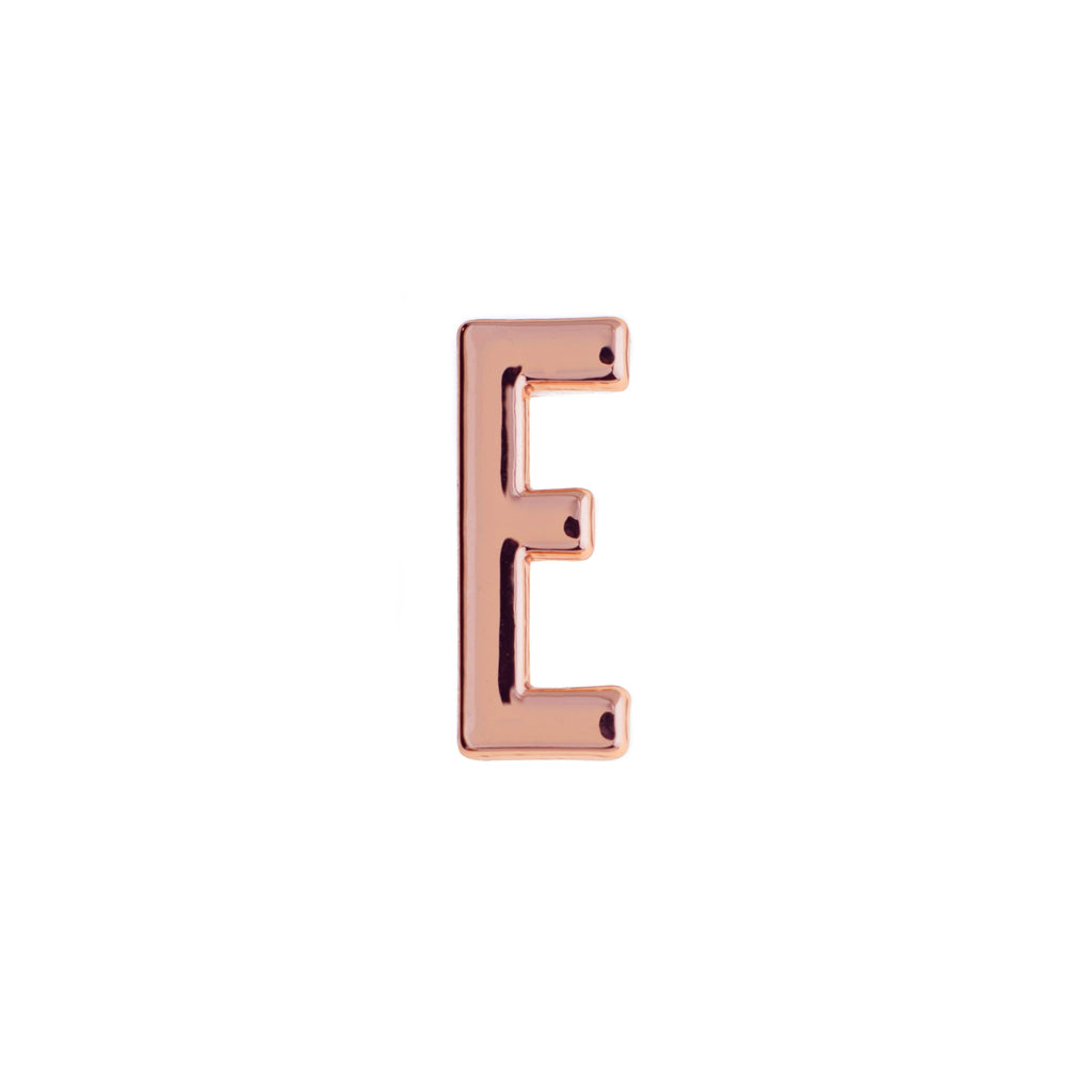Buckle Up Rose Gold E Charm