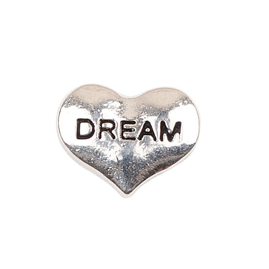 Silver Heart Dream Charm