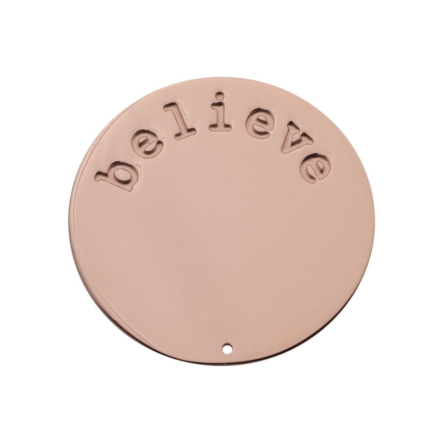 Believe Halo (Plate) Rose Gold