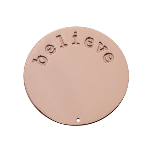 Believe Halo (Plate) Rose Gold