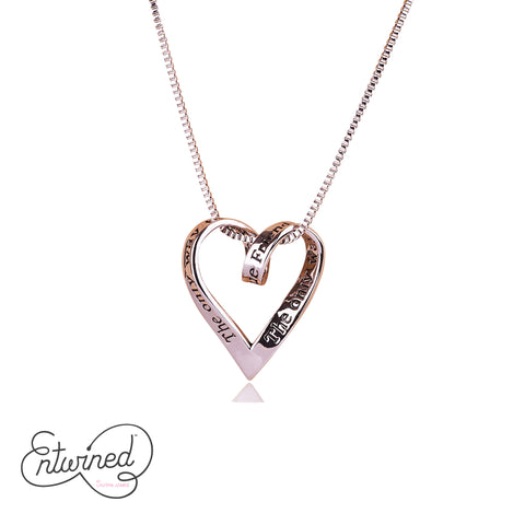 Entwined True Friend... Necklace Silver Plated