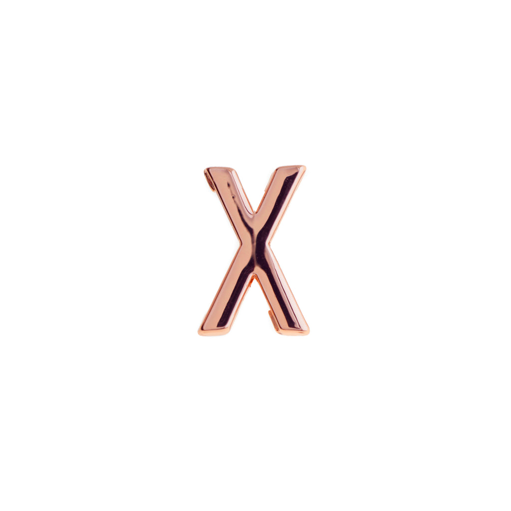 Buckle Up Rose Gold X Charm