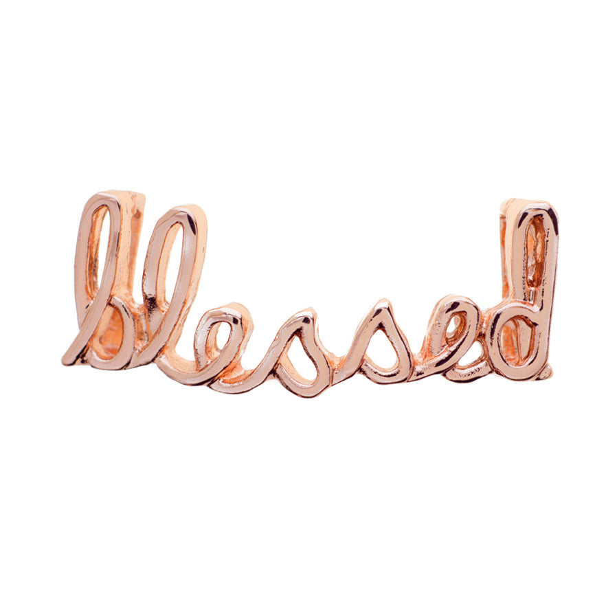 Buckle Up Rose Gold Blessed Charm