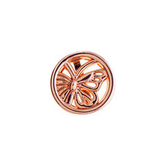 Buckle Up Rose Gold Butterfly Charm