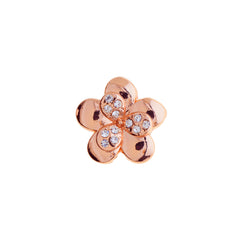 Buckle Up Rose Gold Flower Charm