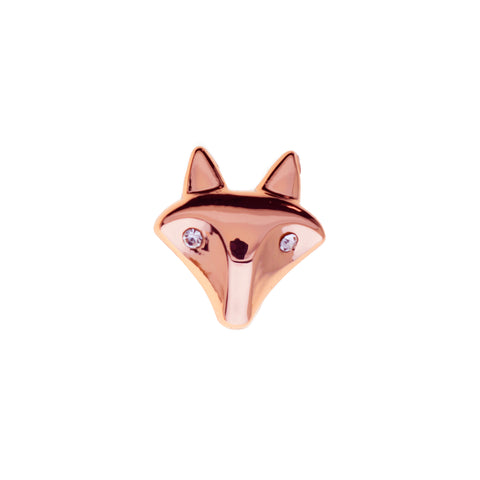 Buckle Up Rose Gold Fox Charm