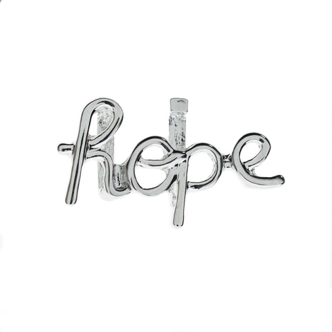 Buckle Up Silver Hope Charm