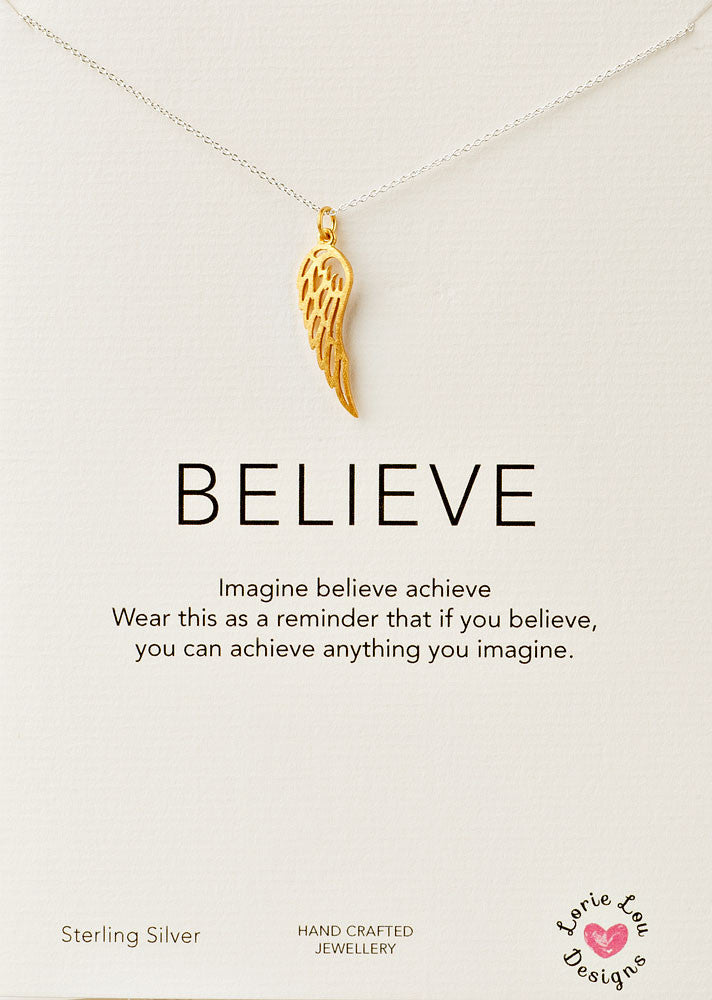 Lorie Lou Designs, Angel Wing Charm Necklace