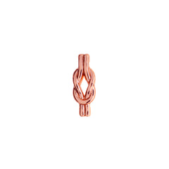 Buckle Up Rose Gold Love Knot Charm