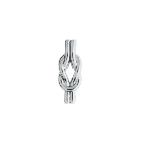 Buckle Up Silver Love Knot Charm