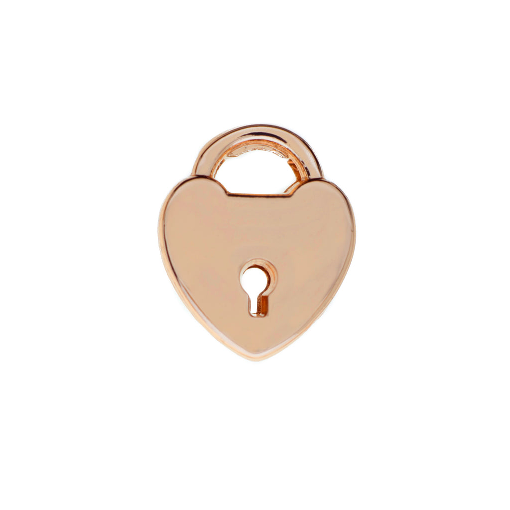 Buckle Up Rose Gold Padlock Charm