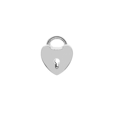 Buckle Up Silver Padlock Charm