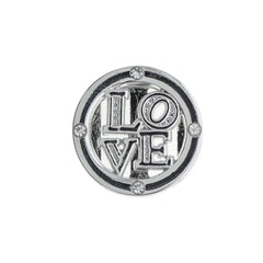 Buckle Up Silver Love Charm