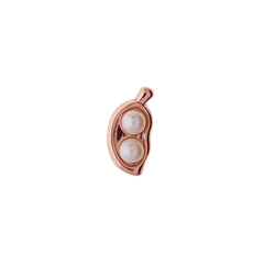 Buckle Up Rose Gold 2 Peas In A Pod Charm