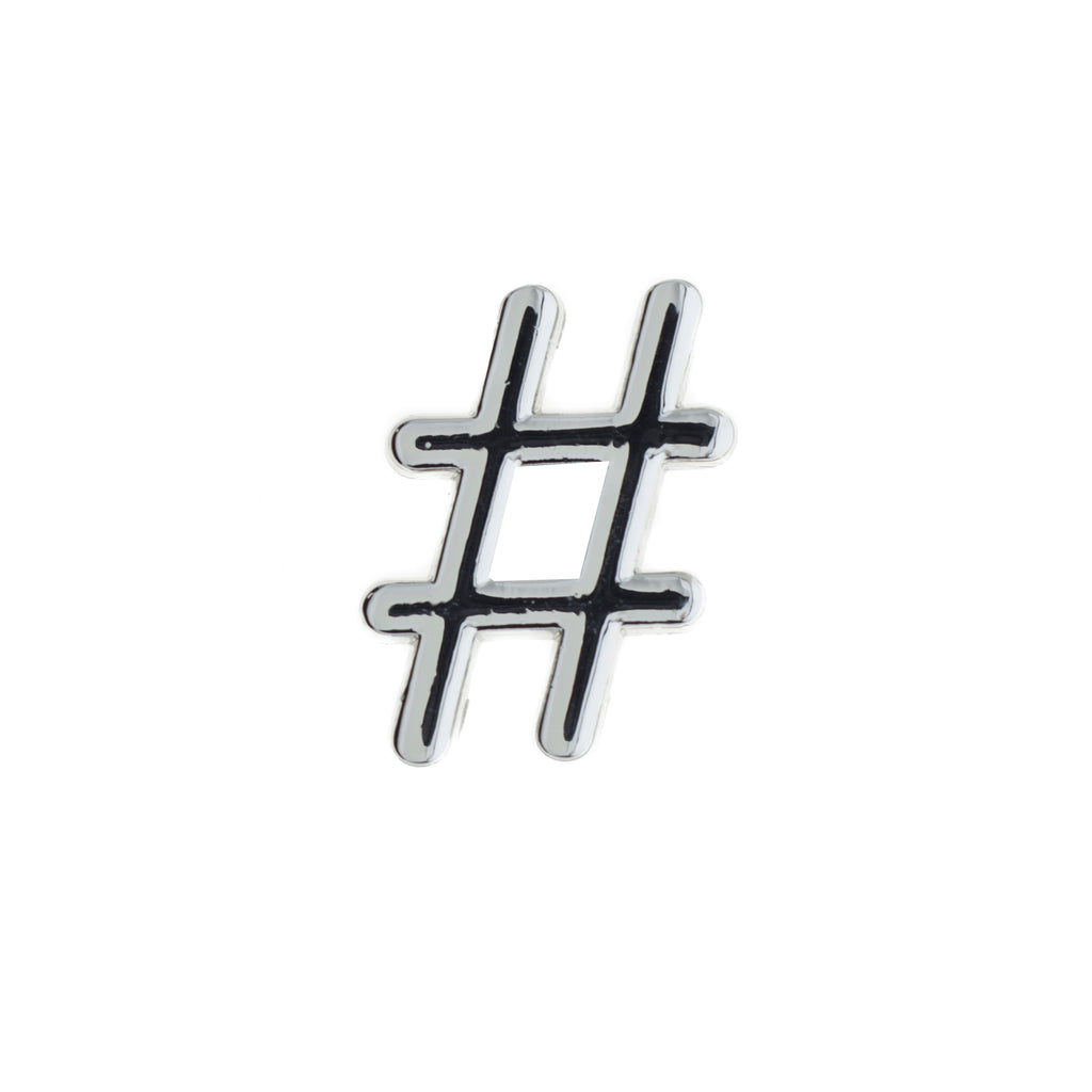 Buckle Up Silver Hashtag Charm