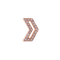 Buckle Up Rose Gold Direction Charm